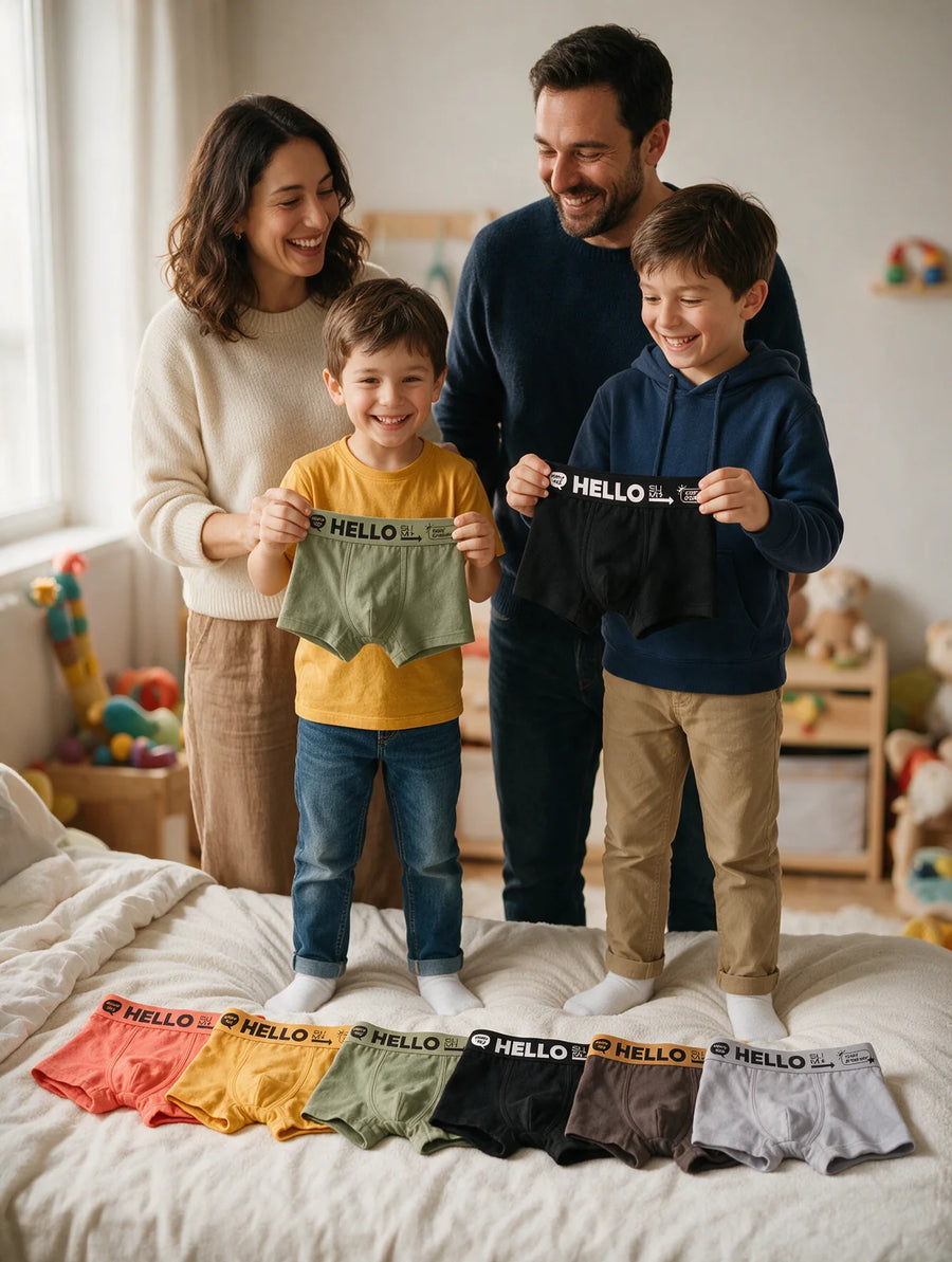 Hello Slim Kids 6'lı Boxer Seti