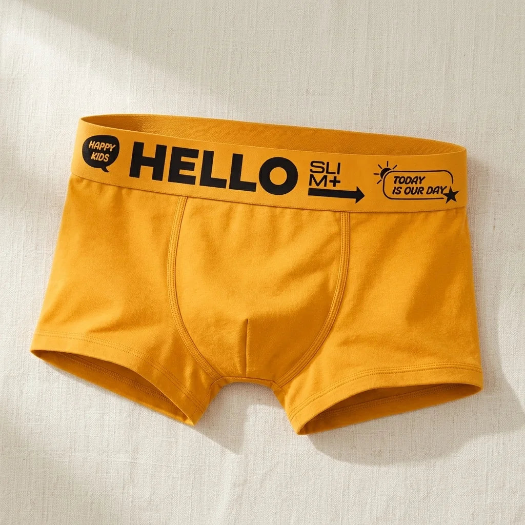 Hardal Sarısı çocuk boxer