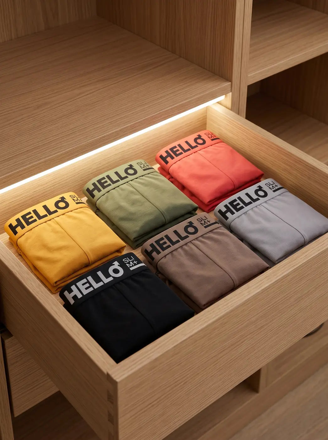 Hello Slim 6 renk boxer çekmece düzeni